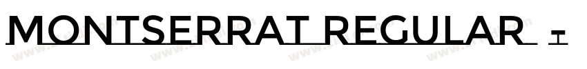 montserrat regular 常字体转换